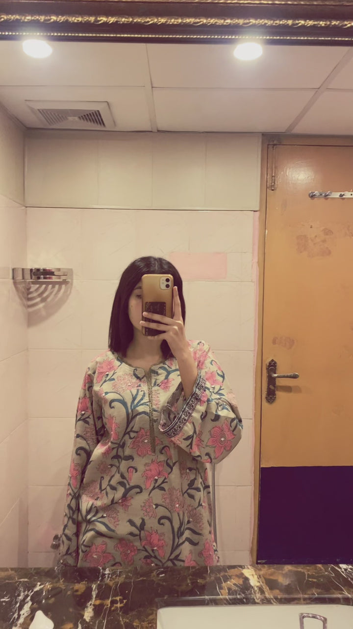 ISHWA - 2Pc printed dress